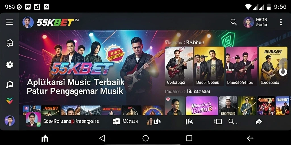 Tampilan antarmuka <strong>55KBET</strong> yang menarik dan mudah dinavigasi.