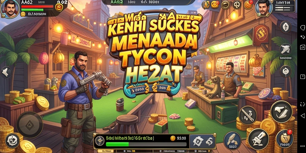 Tampilan gameplay AA62 yang menawan dan penuh strategi Tycoon.