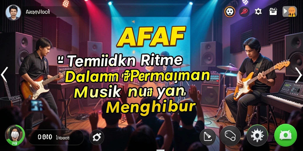 Tampilan gameplay AFAF dengan interaksi Musik yang menarik.