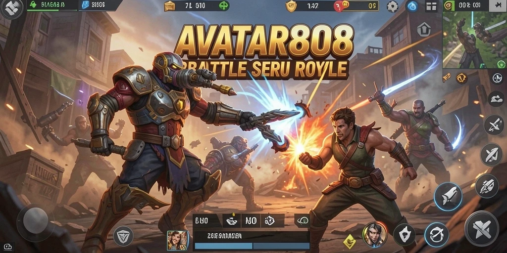 Gameplay seru AVATAR808 dalam pertarungan Battle Royale.