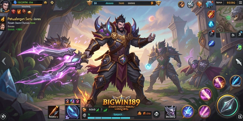 Screenshot menampilkan aksi seru dalam game MMORPG BIGWIN189.