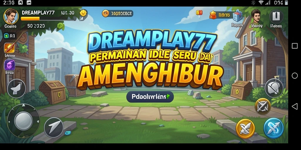 Screenshot gameplay DREAMPLAY77 menampilkan momen seru dalam permainan Idle.