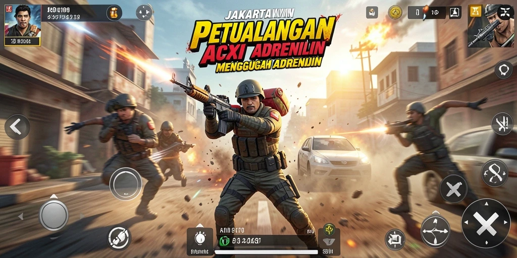 Tampilan menarik dari gameplay JAKARTAWIN yang penuh aksi.