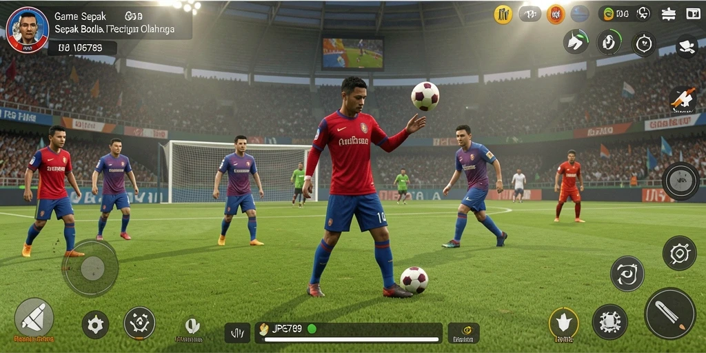 Tampilan menarik dari gameplay <strong>JP6789</strong> yang penuh aksi sepak bola.