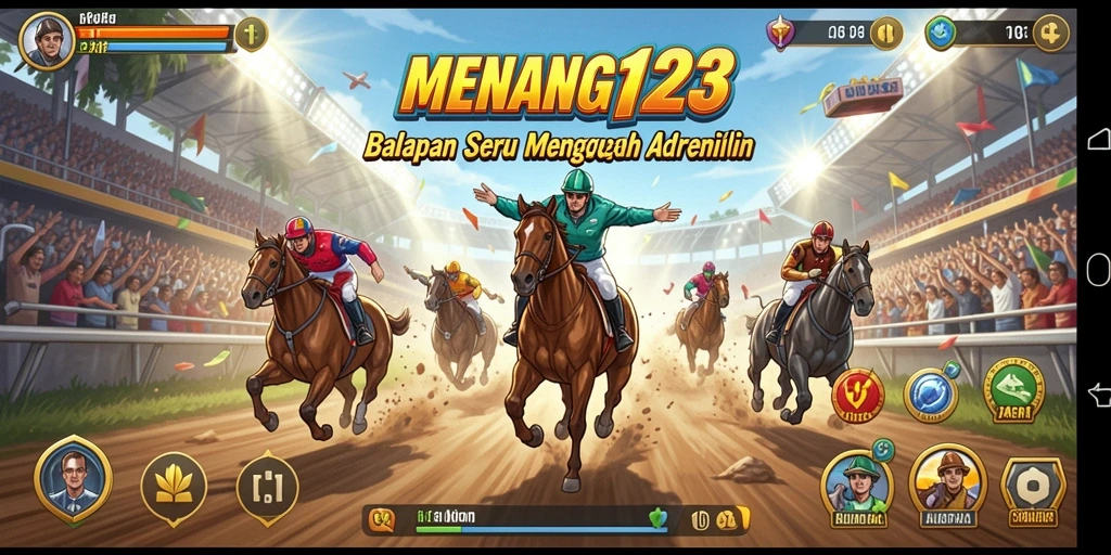 Tampilan menegangkan dari balapan cepat di MENANG123.