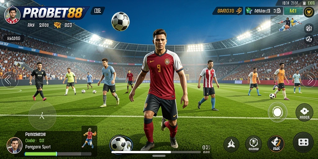 Tampilan menarik dari gameplay PROBET88 saat menyaksikan pertandingan olahraga.