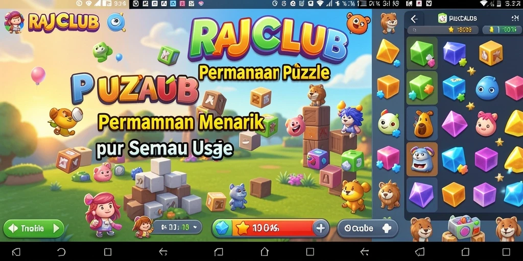 Screenshot RAJACLUB menampilkan gameplay Puzzle yang seru dan menantang.