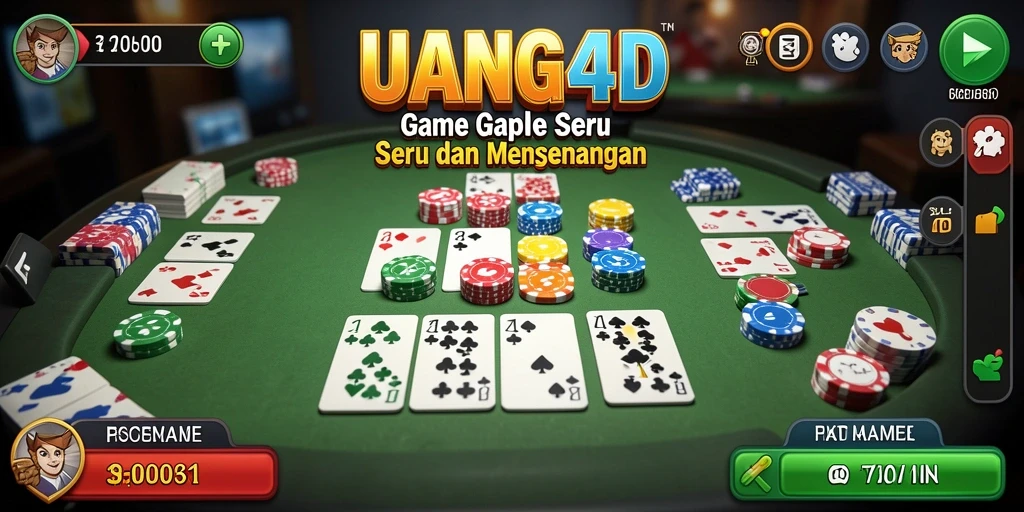 Tangkapan layar gameplay Gaple yang menampilkan suasana permainan yang menarik.
