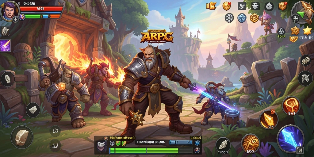 Gambaran gameplay V98 yang mendebarkan dalam dunia ARPG.