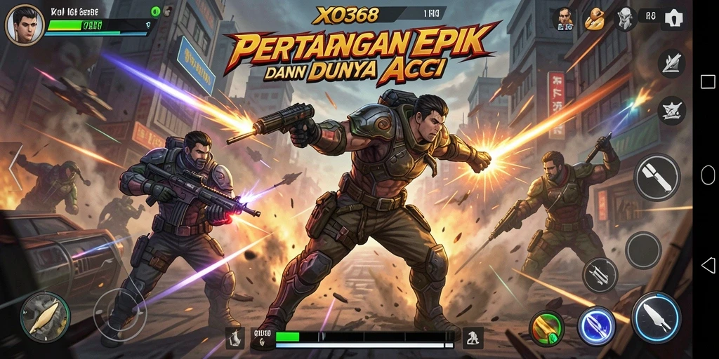 Tampilan gameplay intens dari XO368 dengan aksi mendebarkan.